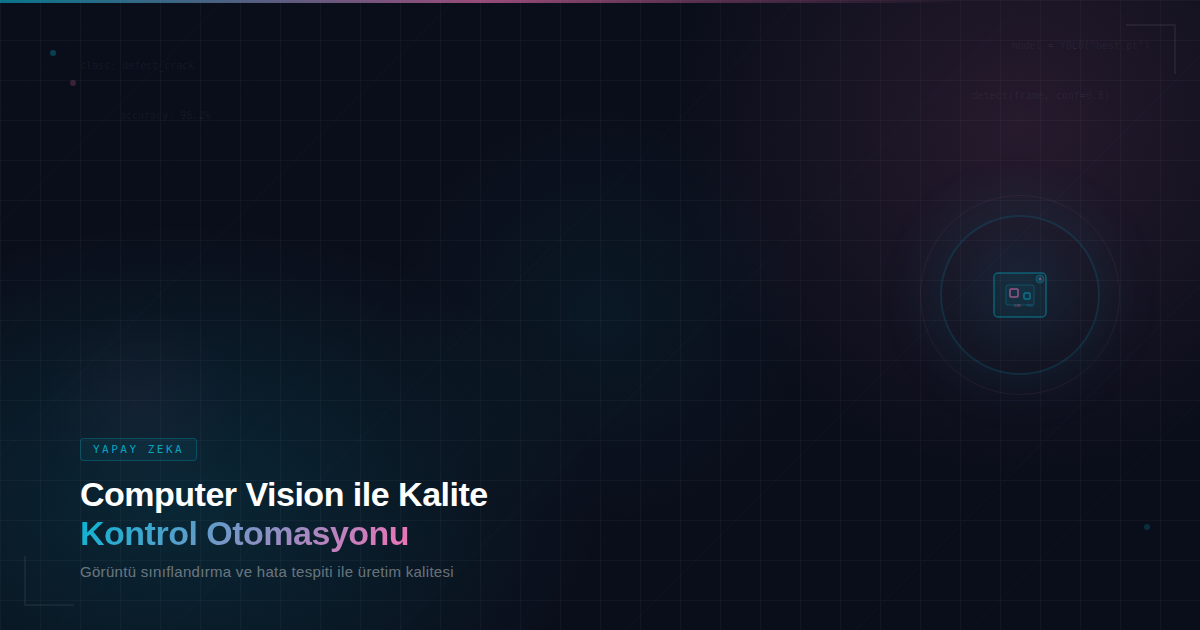 Computer Vision ile Kalite Kontrol Otomasyonu