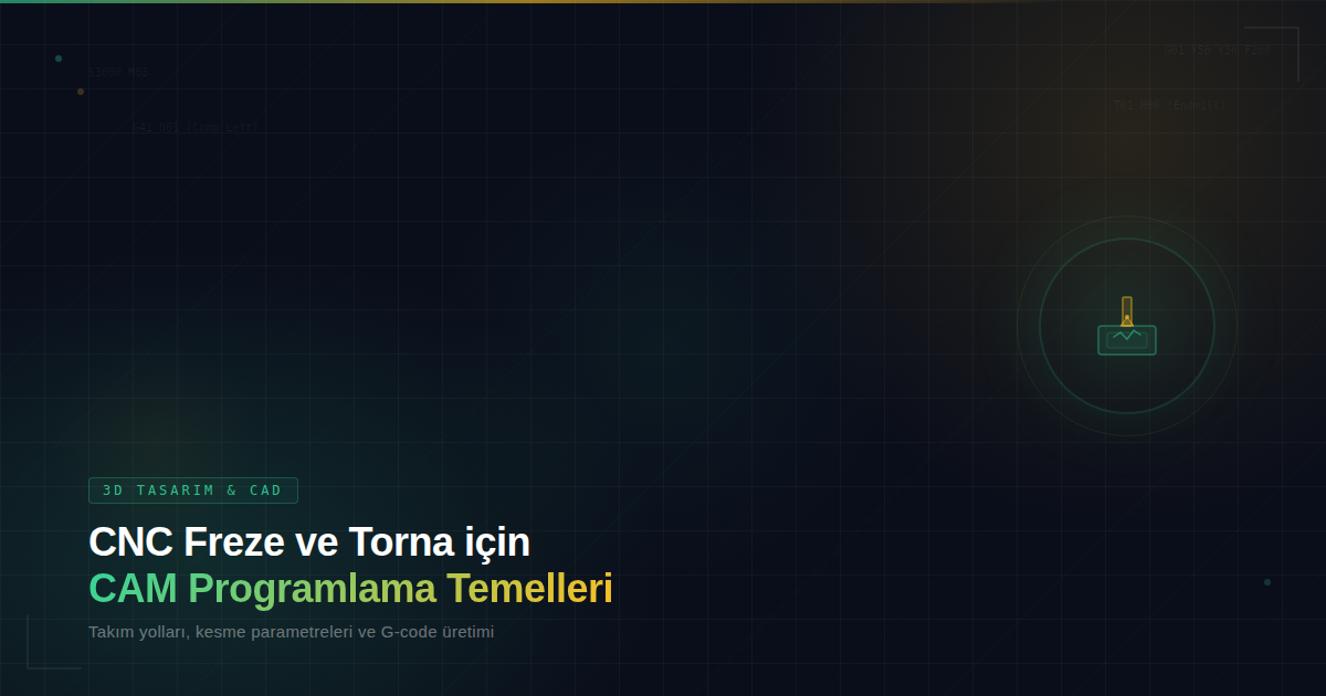 CNC Freze ve Torna için CAM Programlama Temelleri