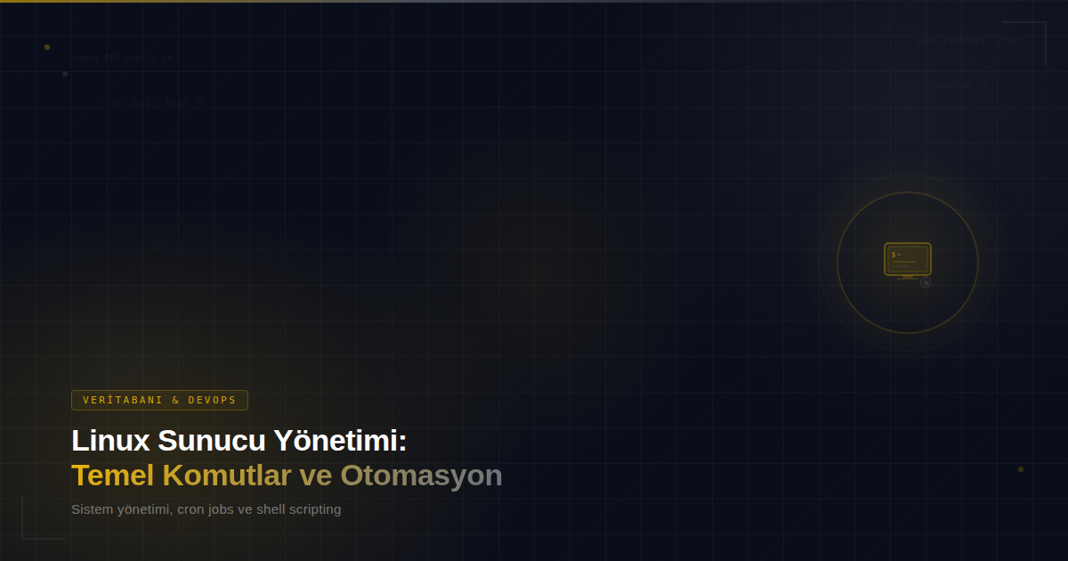 Linux Sunucu Yönetimi: Temel Komutlar ve Otomasyon