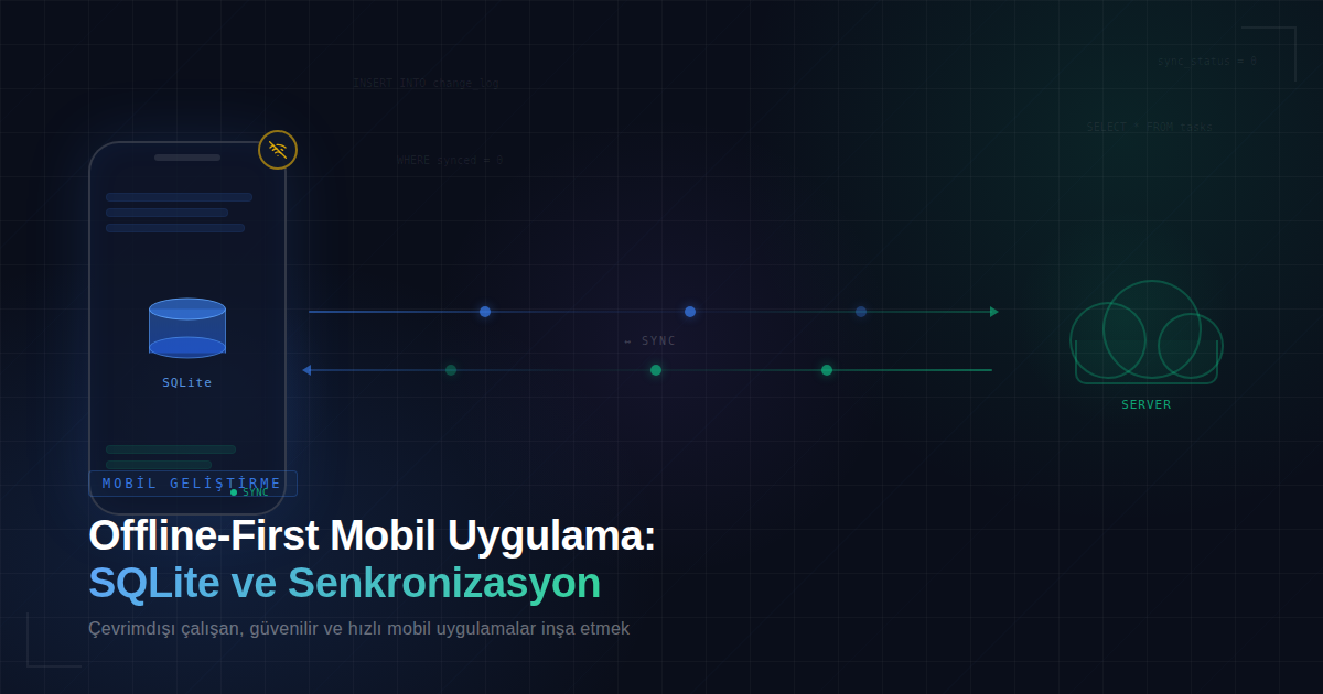 Offline-First Mobil Uygulama: SQLite ve Senkronizasyon
