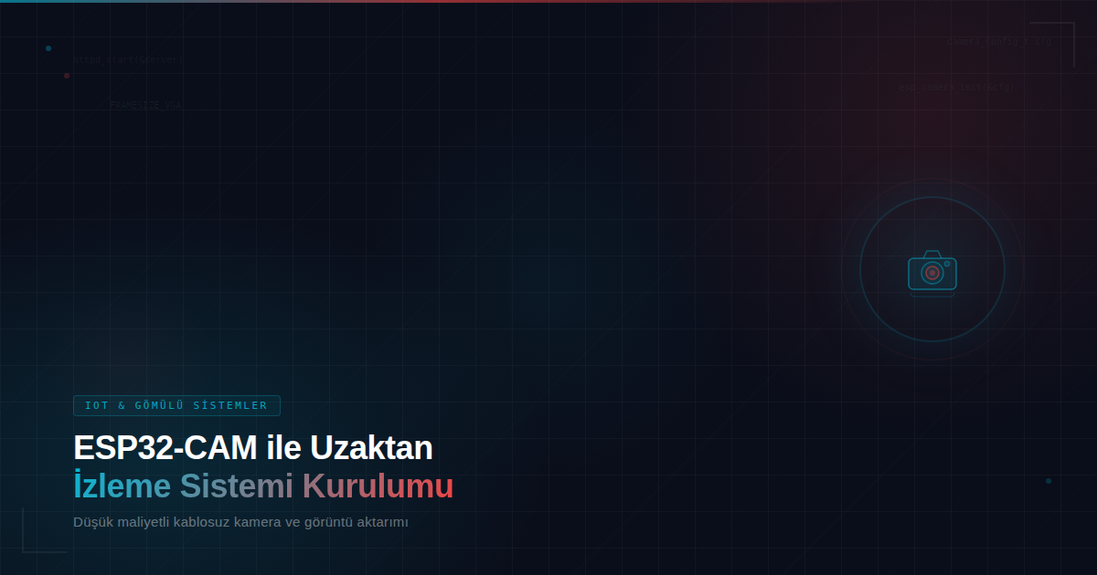 ESP32-CAM ile Uzaktan İzleme Sistemi Kurulumu