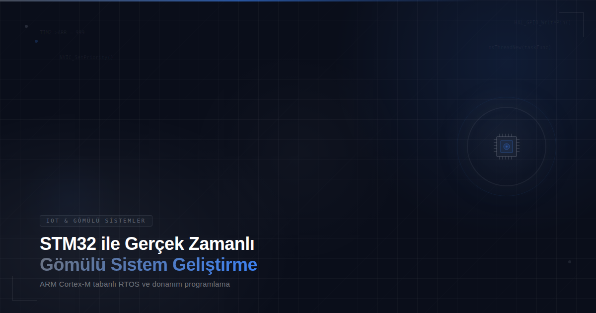 STM32 ile Gerçek Zamanlı Gömülü Sistem Geliştirme