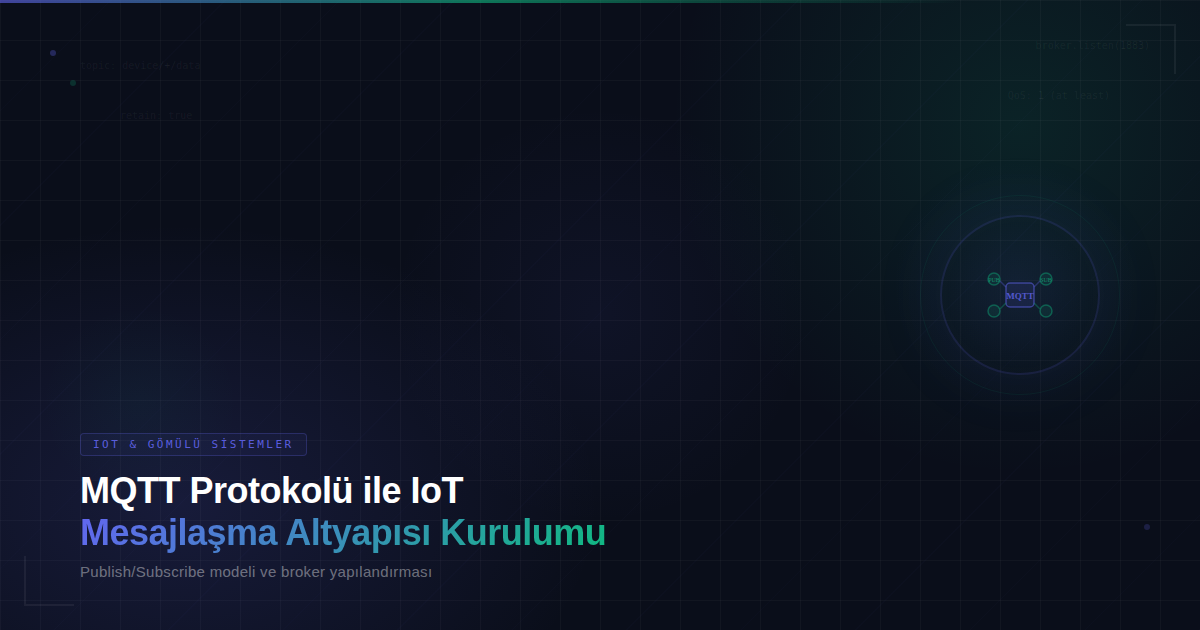 MQTT Protokolü ile IoT Mesajlaşma Altyapısı Kurulumu
