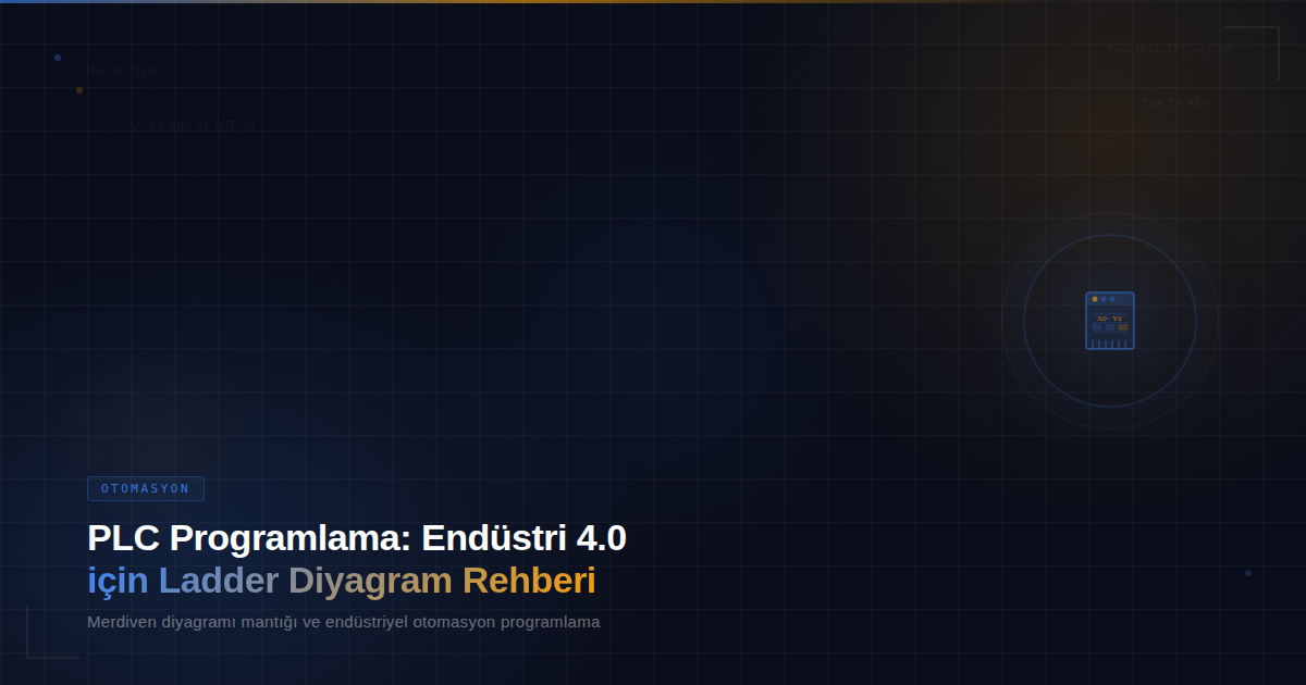 PLC Programlama: Endüstri 4.0 için Ladder Diyagram Rehberi