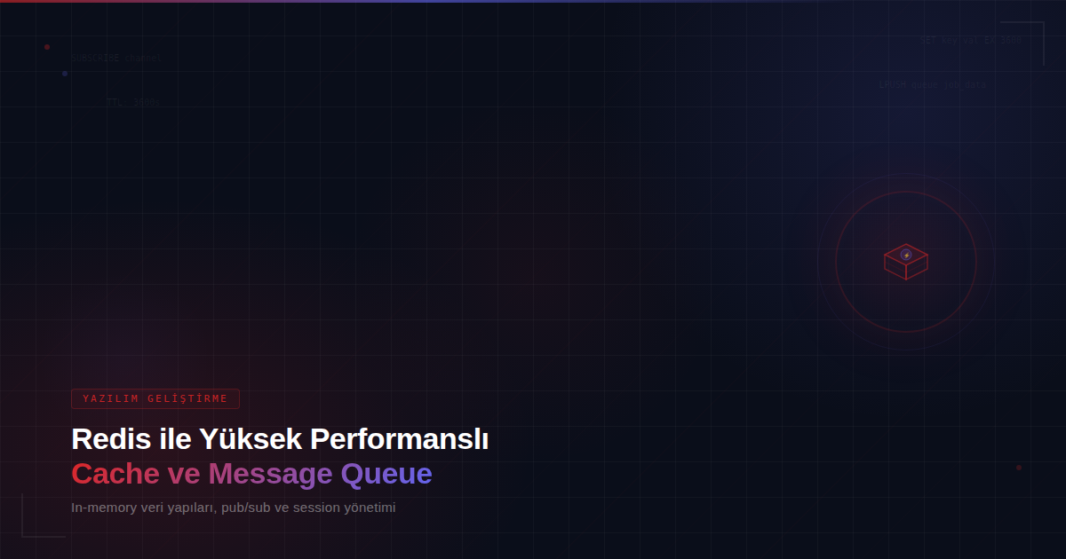 Redis ile Yüksek Performanslı Cache ve Message Queue